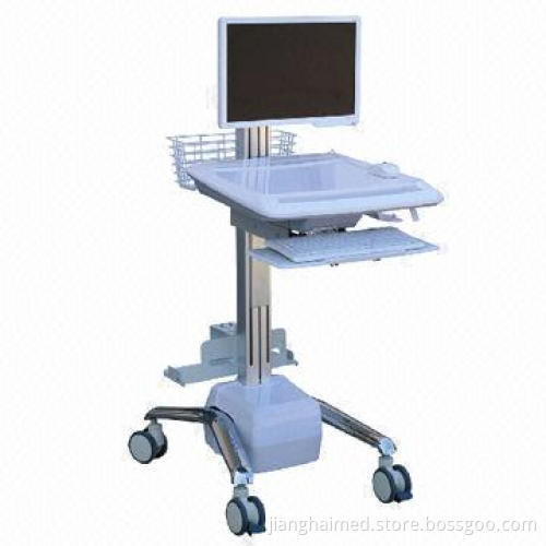 Wireless Nursing Trolley with ABS Plastic/Mobile Computer Trolley/Trolley, for Treatment